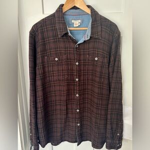 Carbon2Cobalt Brown Plaid Button-Up Shirt